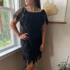 Adrianna Papell embroidered lace dress